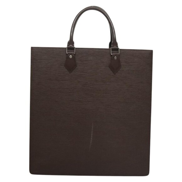 LOUIS VUITTON Epi Sac Plat Hand Bag Mocha LV Auth - Picture 3 of 16